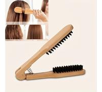 TEMU Peine de Madera de Cara, Cepillo Alisador para Desenredar y Estilizar