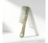TEMU Peine de masaje desenredante de dientes anchos por transferencia de agua para peinado y cuidado del cabello en húmedo y