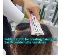 TEMU Peine Mágico de Transformación en Capas, Uso para Cabello Húmedo y , Herramienta de Estilizado Volumizador para Corona , de Cabello Suavizante -Picazón, Peine Plegable para Estilizar y Flequillo