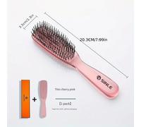 TEMU Peine Mágico para Cabello en Capas - Uso Dual Húmedo/, Masaje Cabelludo para un Cabello , Cerdas de Nailon, Mango de ABS, Cepillo de Estilismo Esponjoso para Mujeres