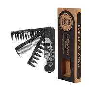 TEMU Peine y cepillo plegable portátil para viajes, peine plegable, cepillo de barba plegable, juego de peine plegable de 2/3 piezas, embalaje en