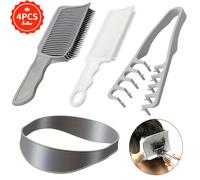 TEMU Peines de degradado, kit de 4 piezas para corte de pelo autónomo para hombres, peines de posicionamiento profesionales de , herramientas guía para cortar el pelo para uso en casa y salón