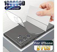 TEMU Película de hidrogel trasera de 5 piezas para for Samsung Galaxy S26 Ultra, S25, S24, S23, S22, S21, S20 Ultra/Plus/FE, S25 Edge, Note 20 Ultra, 10 Plus, accesorios para teléfono