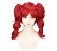 TEMU Pelucas de Cosplay Inspiradas en Anime para Mujeres - Resistentes al , con Flequillo en Rosa, Negro, Azul, , Marrón, | Perfectas para Halloween y Fiestas de Disfraces, Coloridas, Clip, Uso Diario