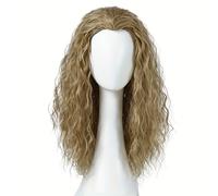 TEMU Pelucas de de Película con Punto de Belleza para Halloween, Cosplay y Fiesta de Graduación, Fibra Sintética de 21 Pulgadas con Cabello Largo y Natural para Hombres