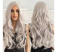 TEMU Pelucas de disfraces coloridas pelucas largas y rizadas de fibra sintética peluca de cosplay para Halloween fiesta de cosplay