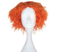 TEMU Pelucas de Fibra Sintética Rizadas Cortas Resistentes al para Disfraces de Halloween,