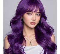 TEMU Pelucas Sintéticas Suelta de 32" para Halloween y - Resistente al , Elegante Adorno de Cabello para Disfraz de Bruja para Mujeres, para Fiestas Navideñas, Trajes de Halloween