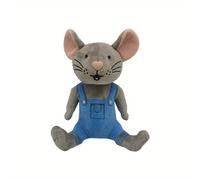 TEMU Peluche de 9.5" 'Si le Das a un Ratón una ' - Poliéster , Diseño de Pantalón Azul - Regalo de & Decoración para Habitaciones de Niños y
