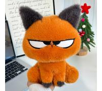 TEMU Peluche de Gato Lindo y de 9.84 pulgadas | Animal de Peluche Naranja y Esponjoso de , Gato Kawaii de , Muñeco de Gato de Calidad, Ideal para Regalos de , Halloween, Navidad y Pascua