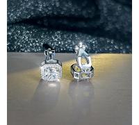 TEMU Pendientes de clip geométricos cuadrados clásicos para mujer, elegantes y , adiciones nupciales elegantes para y fiestas, joyería fácil pero sofisticada