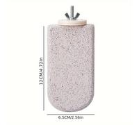 TEMU Percha para Loros con Piedra , Soporte para Barra de de Clavos Esmerilado, Plataforma para Aves con Diseño de Helado , Material ABS, de Dientes, Piedra Flotante