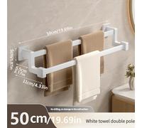 TEMU Perchero para Toallas sin Taladro - Organizador de Baño en la Pared, Construcción de Hierro con Diseño Moderno y Verde , Ahorra con Ganchos Dobles para Toallas de y Baño