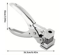 TEMU Perforadora de Ranura en T de Resistencia para Manualidades de Papel, Perforadora Manual para Aretes, Perforadora para Insignias y Tarjetas de Identificación, Placa