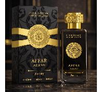 TEMU Perfume para Hombre Affar Azhad by - Eau de Toilette 100 ml | Masculina Oriental Amaderada | Diseño de Lujo Black & Gold de Persistencia