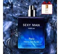 TEMU Perfume para hombre de 55 ml + 3 ml, con notas de madera, leche, cítricos y , desprende un caballeroso y duradero, para citas, fiestas y para regalar, regalos de San Valentín