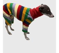 TEMU Perro de mascota moderno, popular y ; Terciopelo de cara, estampado; 6 colores; Rayas coloridas, , perro manchado, cachorro Greyhound, Galgo, , Galgo , Whippet