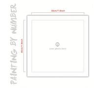 TEMU Personalizado: Foto Única con Números, Pintura al Óleo Manual - Regalo Personalizable de DIY para Colorear por Números Sin
