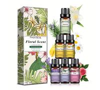 TEMU PHATOIL 6 piezas 10Ml/0.33 Fl.Oz Set de aceites fragantes de difusores humidificadores y elaboración de