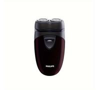 TEMU Philips PQ206 Portable Electric Shaver, Mechanical Shaving, Battery Powered, 2 x AA Batteries (Not Included), Dual Blade Heads, Independent Floating Blades