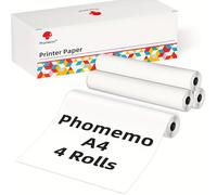 TEMU Phomemo A4 Papel Térmico en Rollo, Impresión Térmica , Papel Térmico Multiusos Compatible con la Impresora Térmica Portátil M832/M833/M834, Tamaño 8.27"X11.6", 2 Rollos/4 Rollos