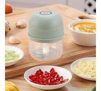 TEMU Picadora de Ajo Eléctrica Mini, Molinillo de Carne Recargable de 250ml, Mini Picadora de 3600RPM con de Seguridad, Carga USB, Forma Redonda, para Jengibre, Verduras y Molienda de Carne