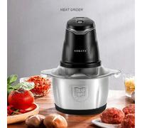 TEMU Picadora Eléctrica de Alimetos 400W, 2L Trituradora de Alimentos de Acero Inoxidable, Picadora de Alimentos 4 Cuchillas 2 Velocidades, Picadora de Carne Verduras y Frutas. SOKANY