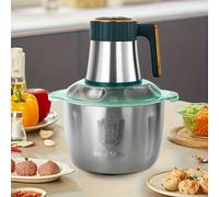 TEMU Picadora Eléctrica de Carne, 5L Acero Inoxidable Procesador de Alimentos y Máquina para Pasta con 6 Cuchillas Afiladas para Cortar Carne, Verduras, Frutas y