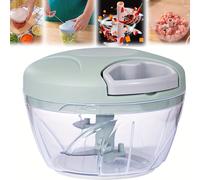 TEMU Picadora Manual de 500/900ml para , Trituradora de Alimentos y Verduras, Cortadora Rápida, Molinillo de Carne, Accesorios de Cocina