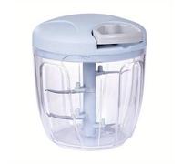 TEMU Picadora Manual de Carne 500/900ml, Trituradora de Ajo, Prensa de Cebolla, Cortadora de Verduras y Frutas