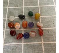 TEMU Piedras de de , Guijarros Naturales para Macetas y Acuarios, Surtido de Pequeñas Piedras Coloridas, Juego de 15 piezas Mezclados.