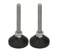 TEMU Pies Niveladores HJ-Furniture, 2 Piezas M6 10kg Ajustables y Extensores de Patas para Gabinetes, Sofás, Mesas, Sillas y Elevadores