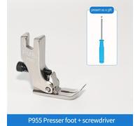 TEMU Pieza de Prensa para Máquina de Coser P955, Juego de Piezas Ajustables con Grosor Variable, Multifuncional y para Costuras Finas