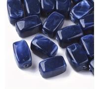 TEMU piezas de cuentas de acrílico - Cuentas cuboides de de piedras preciosas para hacer joyas, cuentas para tejer, suministros de manualidades, cuentas con natural, cuentas de cuentas.