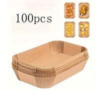 TEMU piezas de Forros para Freidora de Aire Antiadherentes - Papel Seguro para Alimentos y Resistente al de Calidad para Freidoras de Capa, Esenciales para Cocina , , Uso Diario y Festivo