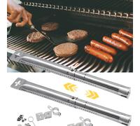 TEMU Piezas de repuesto para parrillas de , que incluyen tubos de quemador y placas de ajustables de acero inoxidable, compatibles con varios modelos de parrilla