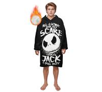 TEMU Pijama con Capucha de Jack Skellington y Sally de Navidad - Conjunto de Pijama de Franela con Frases Icónicas de la Película, Manta en Tim, Regalo Lavable a Máquina para
