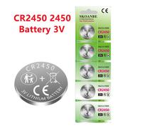 TEMU Pila CR2450 de 3V CR 2450 DL2450 BR2450 LM2450 KCR5029 para Controles Remotos de Coches de Juguete, Relojes, Luces LED y Otras Aplicaciones de Pila de Botón