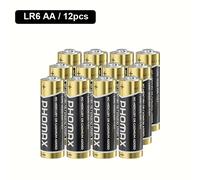 TEMU Pilas Alcalinas AA de 12/16/20/40 unidades | 1.5V de un solo uso, no recargables, tecnología de anillo de energía, rendimiento de larga duración, grado AA, durabilidad