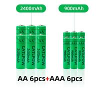 TEMU Pilas recargables de níquel-hidrógeno AA/AAA para TV, control remoto de aire acondicionado, despertador y juguetes, pilas duraderas