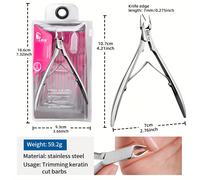 TEMU Pinza de capa de queratina, cortador y removedor profesional de acero inoxidable para piel y queratina.