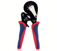 TEMU Pinza de crimpado con posicionador - Herramienta de crimpar hexagonal autoajustable para terminales AWG 20-5, herramientas eléctricas para cables y