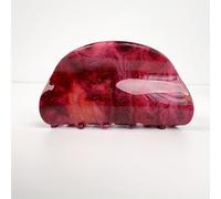 TEMU Pinza para el Cabello de Acrílico Semicircular - Pinza para la Cabeza Trasera de Estrella Colorida para Mujeres - Estilo Y2K Pinza para el Cabello