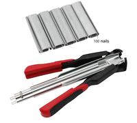 TEMU Pinza Tipo 100 Clavos Tipo C - Herramienta Manual Multiusos para Gallineros, Instalación de Jaulas y Construcción de Vallas