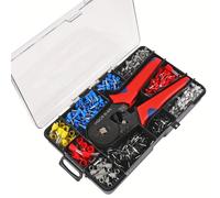 TEMU Pinzas de para terminales de tubo 1200 HSC8, herramienta de de alambre y fundas de tarjeta mini con , kit de electrodomésticos