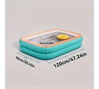 TEMU Piscina Inflable de Calidad con Piscina de Bolas, Versátil para Nadar, Bañarse y Juegos Acuáticos Familiares. un Diseño Antideslizante y Fácil de Guardar