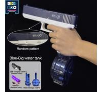 TEMU Pistola de agua con edición de tambor de luz, refrescante para el verano, juego interactivo en , regalo para festivales, juego de tiro en , juguete al .