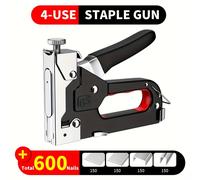 TEMU Pistola de clavos, y clavadora manual 4 en 1 de resistencia, ideal para instalar clavos en T, U, I y П, para decoración del hogar y muebles de madera