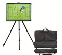 TEMU Pizarra Táctica Magnética Compatible para Entrenamiento de Fútbol - Pizarra de Tiza Magnética con Marcador, Tablero de Tácticas Escribible para Entrenadores, Planificación Estratégica, Uso al