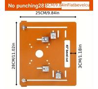 TEMU Placa Base de Máquina de Corte de Sierra de Pulgadas, Herramienta de Carpintería, Tabla de Corte, Base de Posicionamiento Auxiliar con Respaldo Invertido